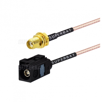 Fakra A jack to sma jack Bulkhead cable RF Cable Assembly