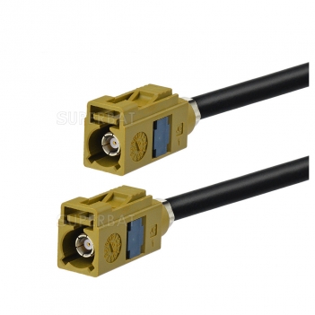 RF Fakra Connector Curry FAKRA-K Female Single with Cable KSR195 for Radio with IF output