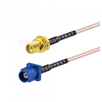 FAKRA C To SMA RF Cable Assembly WIth RG316 cable For RF Application