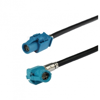 Vehicle High-Speed Transmission FAKRA HSD Z Waterblue LVDS Shielded Dacar 535 4-Core Cable for BMW/Benz