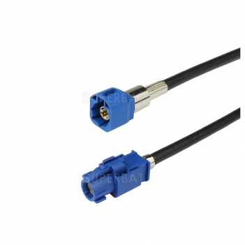 Fakra HSD Cable Assembly Code C Straight Jack to Code C Straight Plug 120cm LVDS HSD cable