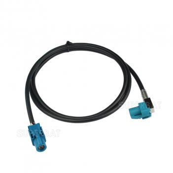 Vehicle High-Speed Transmission FAKRA HSD Z Waterblue LVDS Shielded Dacar 535 4-Core Cable for BMW/Benz