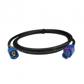 Fakra HSD Cable Assembly Code C Straight Jack to Code C Straight Plug 120cm LVDS HSD cable