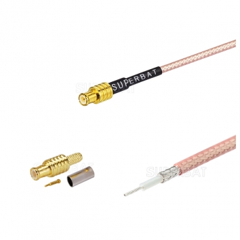 Customized RF Pigtail Cable MCX male straight Jumper Cable With RG316 Electric Wire Cable