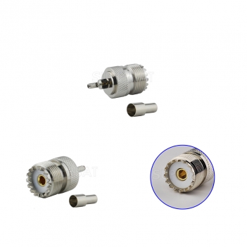 UHF Jack Female Connector Straight Crimp RG316