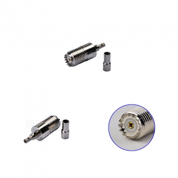 Mini UHF Jack Female Connector Straight Crimp RG316