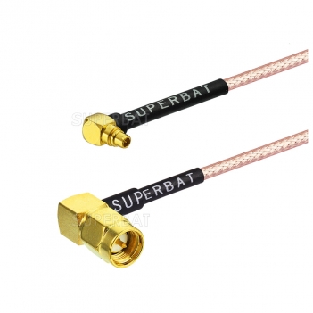 Factory Price SMA male to mmcx male right angle rg316 low loss pigtail jumper cable