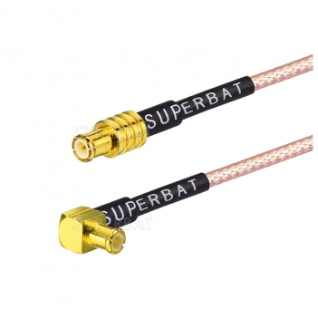 MCX Male right angle to MCX straight Male Plug Jumper Pigtail Cable RG316
