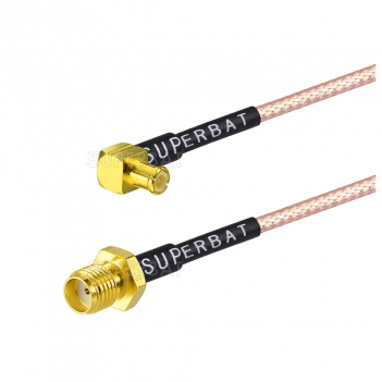 SMA female straight to MCX right angle male RF Jumper Cable RG316