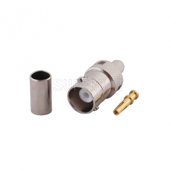 BNC Jack Female Connector Straight Crimp LMR-195