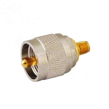 RF Coaxial Coax Handheld Radio Antenna Adapter SMA Female to UHF Male PL-259 Straight Connector Adaptor for Baofeng UV 5R QUANSHENG TYT