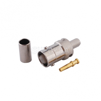 BNC Jack Female Connector Straight Crimp LMR-195