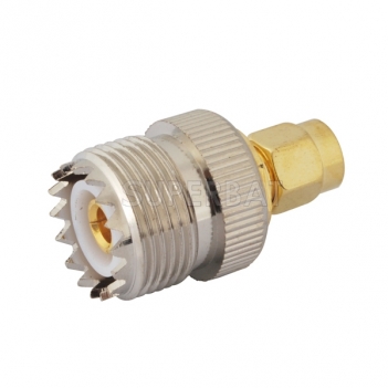 RF Coaxial Coax Handheld Radio Antenna Adapter SMA Male to UHF Female so239 SO-239 Straight Connector Adaptor for Baofeng Wouxun Icom Yaesu