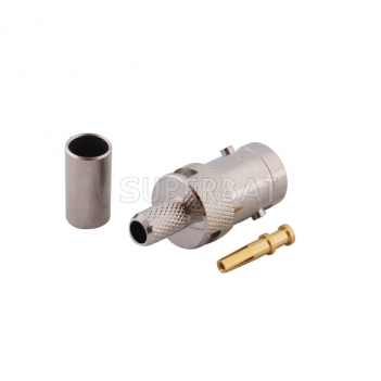 BNC Jack Female Connector Straight Crimp LMR-195