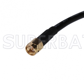 RF coaxial UHF Female SO-239 to SMA Male Coax Connector Pigtail RG58 Extension Cable-Ham Radio Antenna Wire for Baofeng Wouxun Icom Yaesu