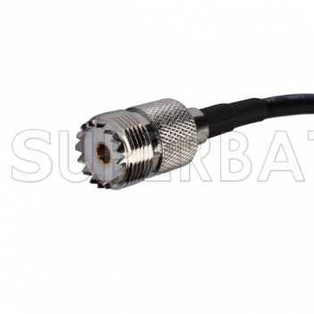 RF coaxial UHF Female SO-239 to SMA Male Coax Connector Pigtail RG58 Extension Cable-Ham Radio Antenna Wire for Baofeng Wouxun Icom Yaesu