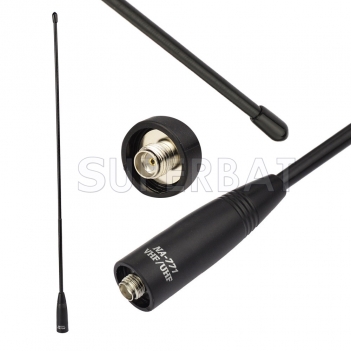 Whip Antenna 15.6"  VHF/UHF (144/430Mhz) SMA Female for AnyTone BaoFeng Yaesu-Radio Antenna for Wouxun Pofung-  cb radios handheld Antenna