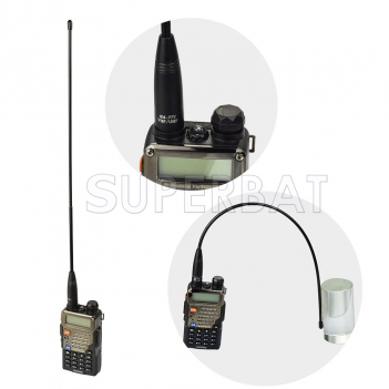 Whip Antenna 15.6"  VHF/UHF (144/430Mhz) SMA Female for AnyTone BaoFeng Yaesu-Radio Antenna for Wouxun Pofung-  cb radios handheld Antenna