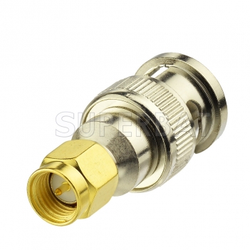 RF Coaxial Coax SMA Male to BNC Male straight Connector Handheld Antenna Adapter for Baofeng Wouxun Icom Yaesu Two way Radios