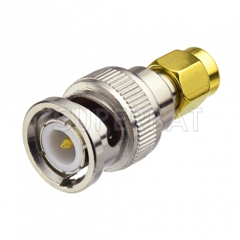 RF Coaxial Coax SMA Male to BNC Male straight Connector Handheld Antenna Adapter for Baofeng Wouxun Icom Yaesu Two way Radios