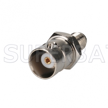 RF Coaxial Coax Handheld Radio Antenna Adapter SMA Female Bulkhead to BNC Female Straight Connector Adaptor for Baofeng UV 5R QUANSHENG TYT