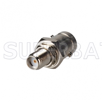 RF Coaxial Coax Handheld Radio Antenna Adapter SMA Female Bulkhead to BNC Female Straight Connector Adaptor for Baofeng UV 5R QUANSHENG TYT