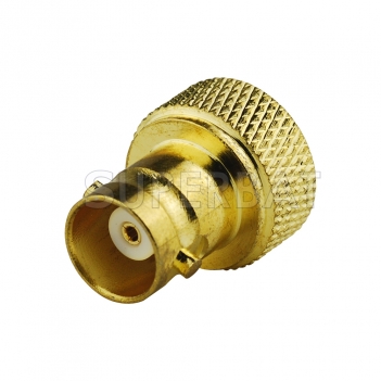 RF Coaxial Coax Handheld Radio Antenna Adapter BNC Female to SMA Male Straight Connector Goldplated Adaptor for Baofeng Wouxun Kenwood Icom Yaesu