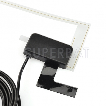 DAB/DAB+car radios aerial amplified re-useable internal glass mount DAB car aerial for Auto DAB