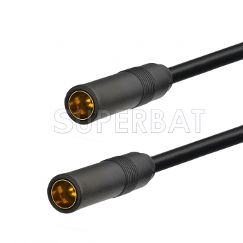 DIN 41585 Female Sockets Adapter Connectors - Car Aerial Extension Lead Cable 12"