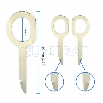 2PCS Car Radio Stereo Removal Release Tool Key For VW Audi A4 A6 A8 Benz New