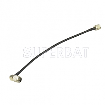 Pigtail TNC male to RP-TNC male Right Angle cable RG58 30CM