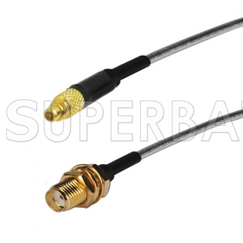 thumbnail image 2 of 25cm N Jack Female To SMA Male RF Pigtail Cable – RG402 Semi-Flexible Coax 2 of 6