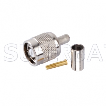 RP TNC Plug Female Connector Straight Crimp LMR-200