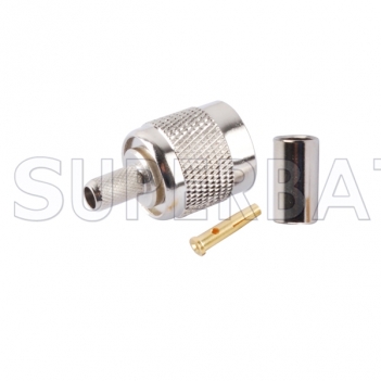 RP TNC Plug Female Connector Straight Crimp LMR-200