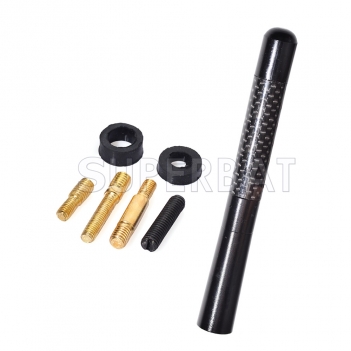 Universal Auto Car Aluminum Alloy Carbon Fiber  FM AM Radio Aerial Antenna 12cm