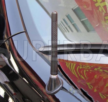 Universal Auto Car Aluminum Alloy Carbon Fiber  FM AM Radio Aerial Antenna 12cm