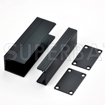 Black Color Aluminum Enclosure Case Tube 40mm*25mm*80mm（W*H*L）