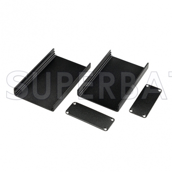 Black Color Aluminum Enclosure Case Split Body 50mm*20mm*80mm（W*H*L）