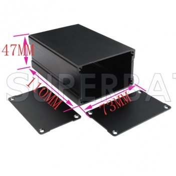 Aluminum Enclosure Case Split Body 76mm*46mm*110mm（W*H*L）