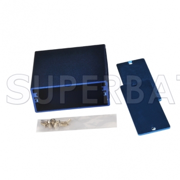 Blue Color Aluminum Enclosure Case Tube 50mm*24mm*58mm（W*H*L）