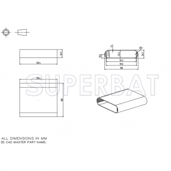 Aluminum Enclosure Case 108mm*26mm*120mm（W*H*L）