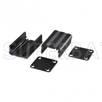 Black Color Aluminum Enclosure Case Split Body 25mm*25mm*40mm（W*H*L）