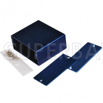 Blue Color Aluminum Enclosure Case Tube 50mm*24mm*58mm（W*H*L）