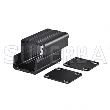 Black Color Aluminum Enclosure Case Split Body 25mm*25mm*40mm（W*H*L）