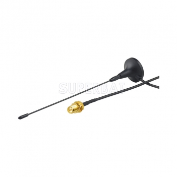 Antenna 433Mhz,3dbi RP-SMA BulkHead Jack with Magnetic base for Ham 3M