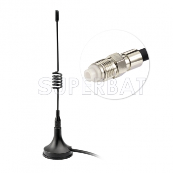 3dbi 433Mhz FM/AM Radio Walkie Talkies Antenna SMA Male Connector with Magnetic Base 3m Cable for Wouxun BaoFeng TYT Kenwood