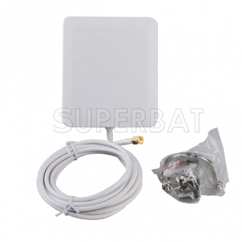 4G LTE Antenna Aerial 2300-2700Mhz 10dbi Panel mount SMA Connector