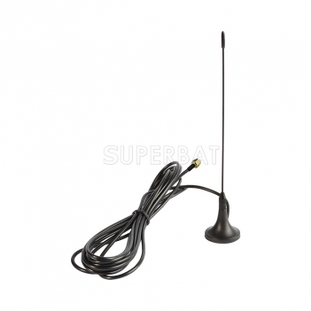 Antenna 433Mhz,3dbi RP-SMA Plug Straight with Magnetic base for Ham