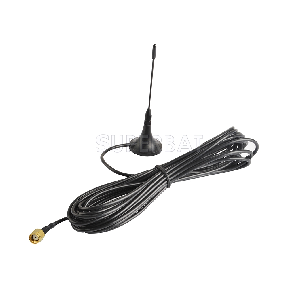 Antenna 868Mhz,3dbi SMA Plug male straight 5M with Magnetic base for Ham radio 