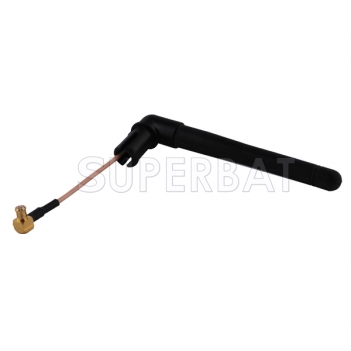 2.4GHz 3dBi WIFI antenna with extended cable MCX male plug RA for WLAN PCI card